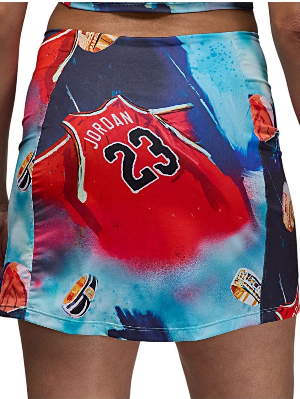 Brand New Jordan Printed Knit Skort Size Women's S SKU HJ0073 100 - Picture 2 of 9
